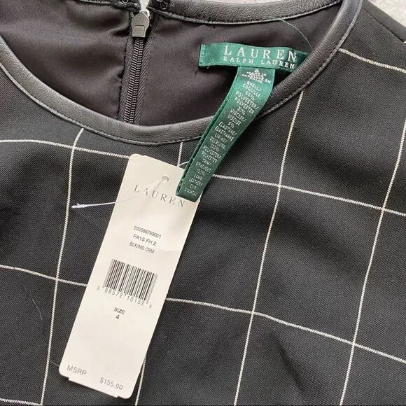 Lauren Ralph Lauren Black & White Midi Dress - Picture 4 of 4